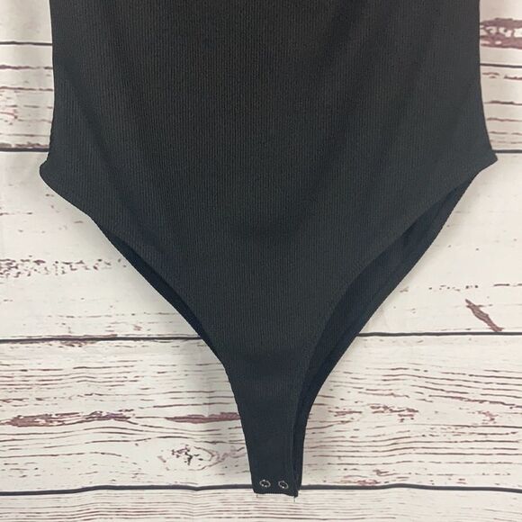 Forever 21 Black Spaghetti Strap Cut Out Body Suit - Picture 3 of 8